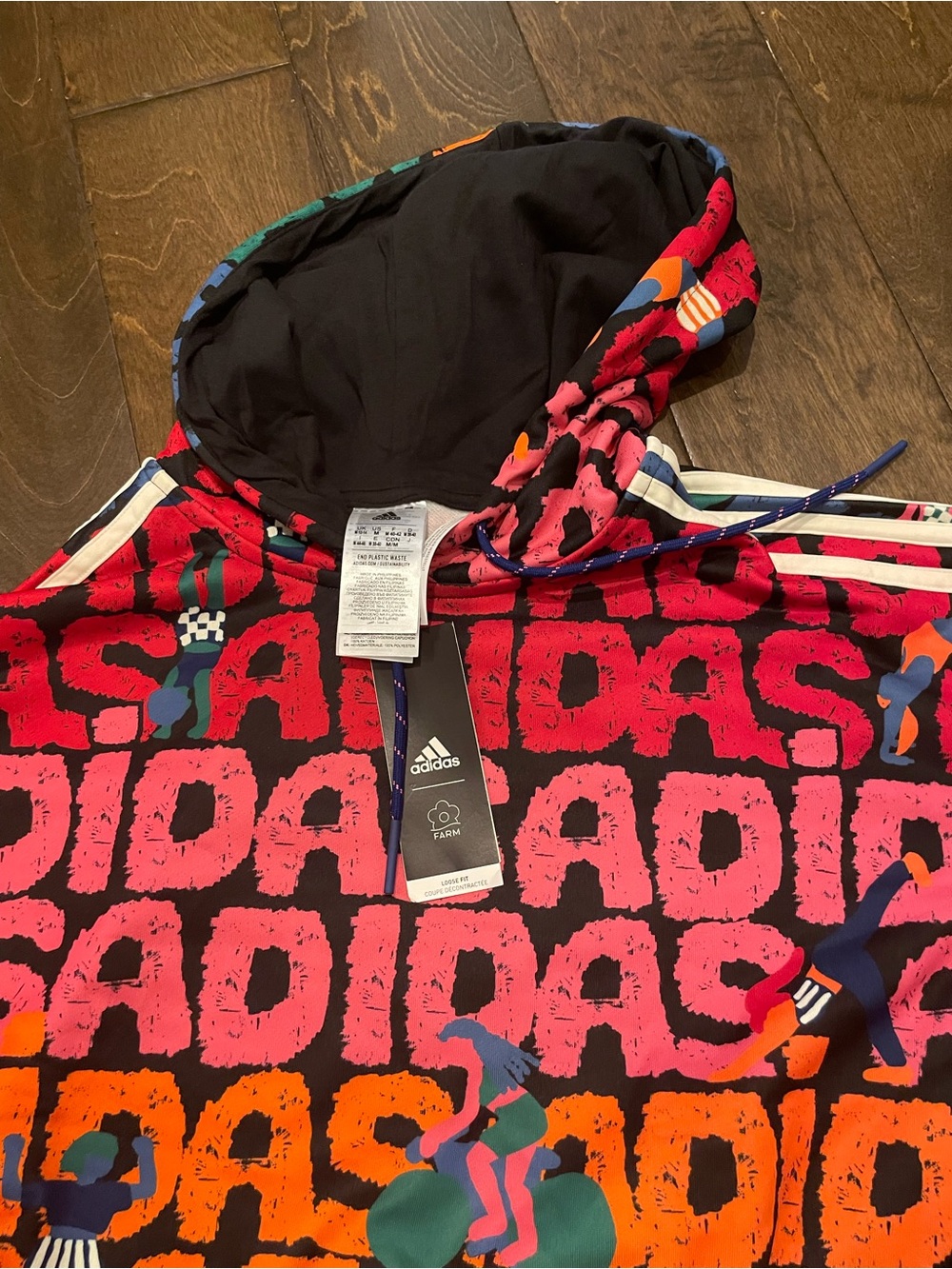 Adidas Farm Multicolor Logo-Print Hoodie & Shorts Set - Picture 4 of 6